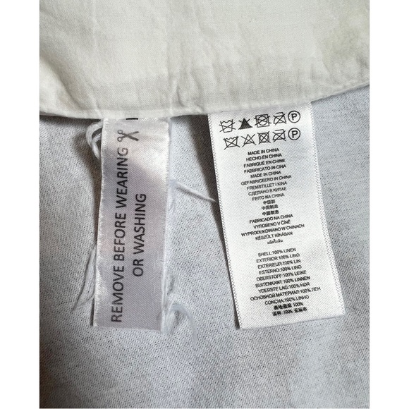 Michael Kors Small White Linen Sleeveless Dress - Picture 7 of 7